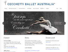 Tablet Screenshot of cecchettiballet.org